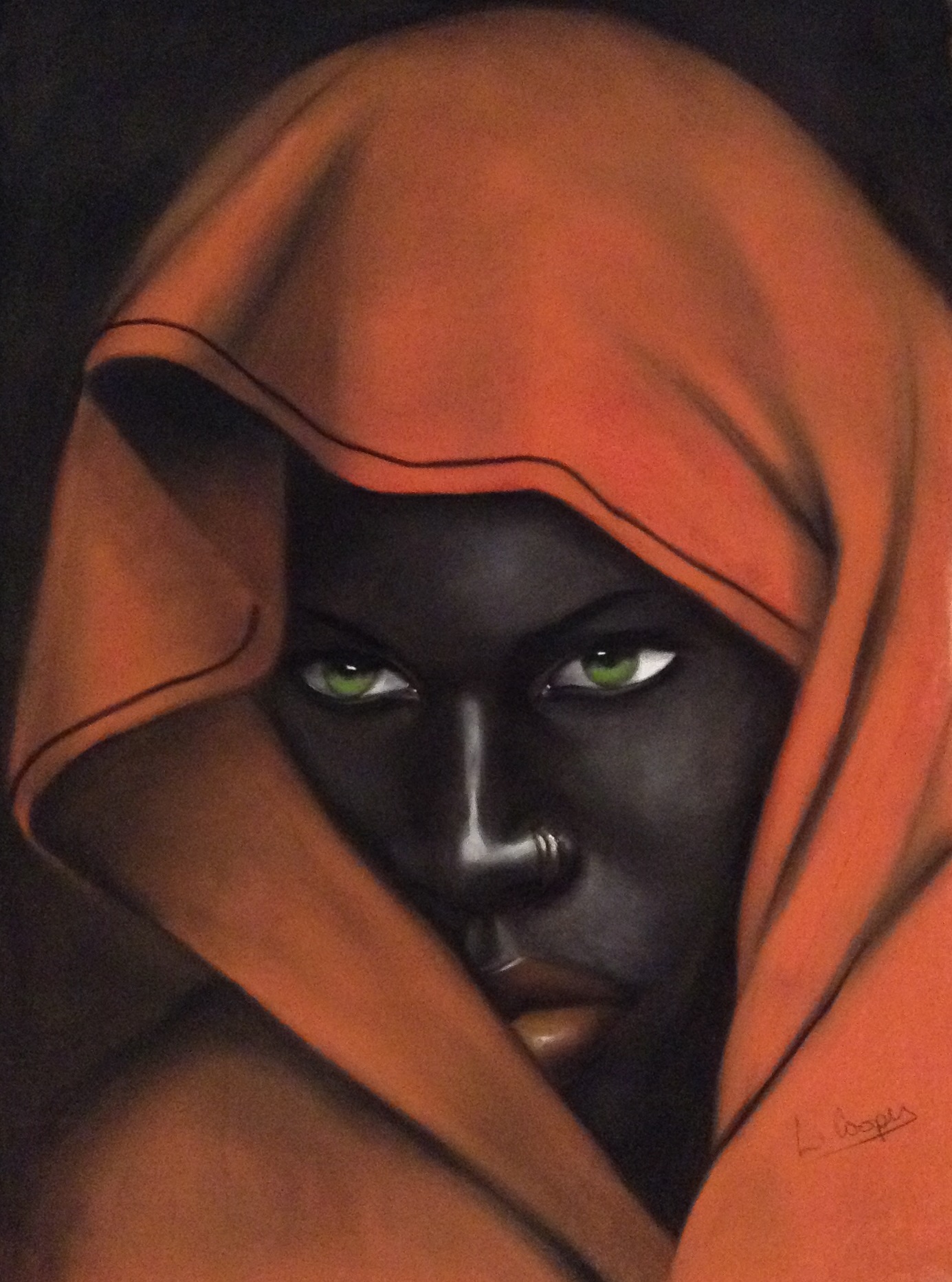 Orange Wrap by Laurie Cooper