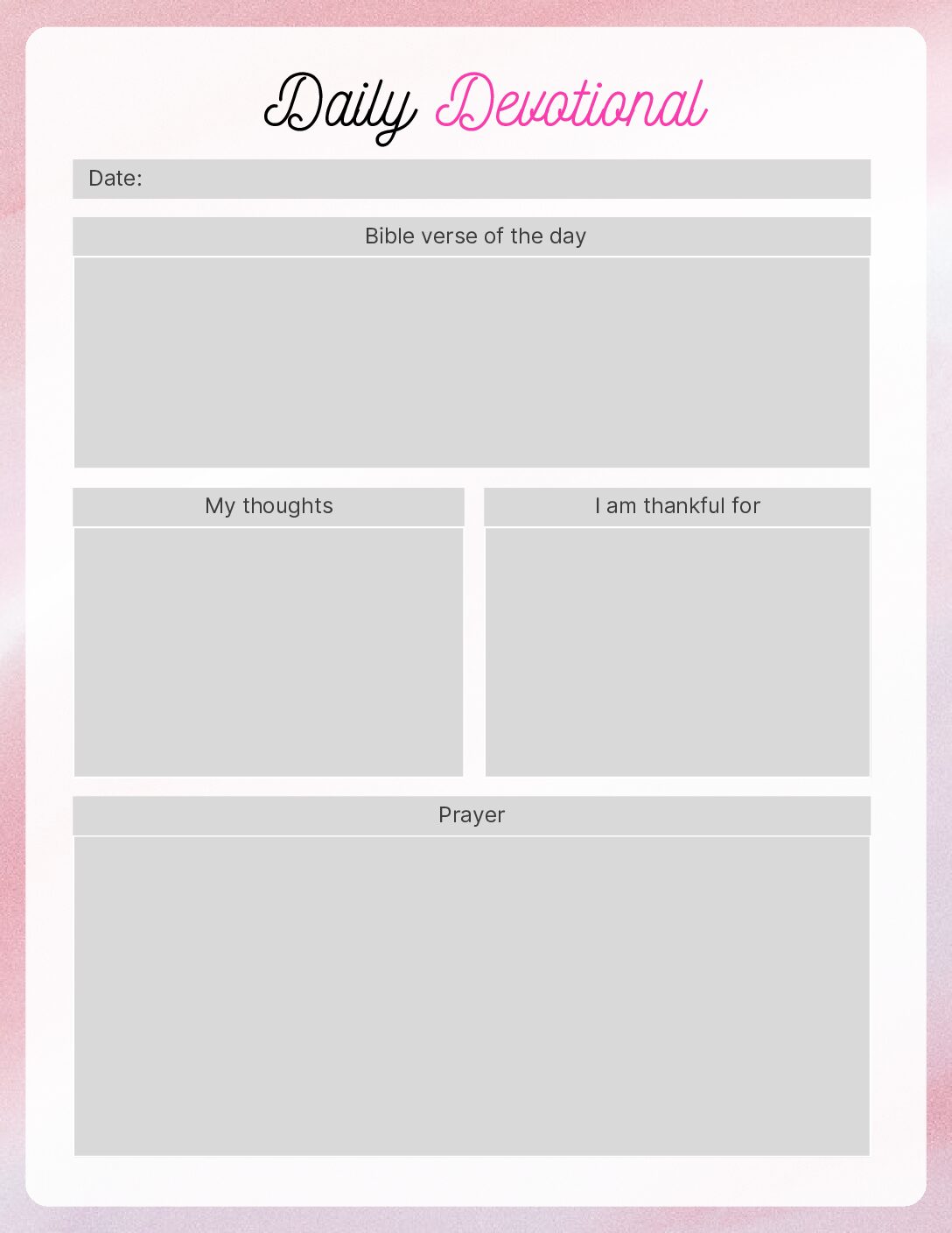 Prayer & Gratitude Journal - Download Book - Image 2