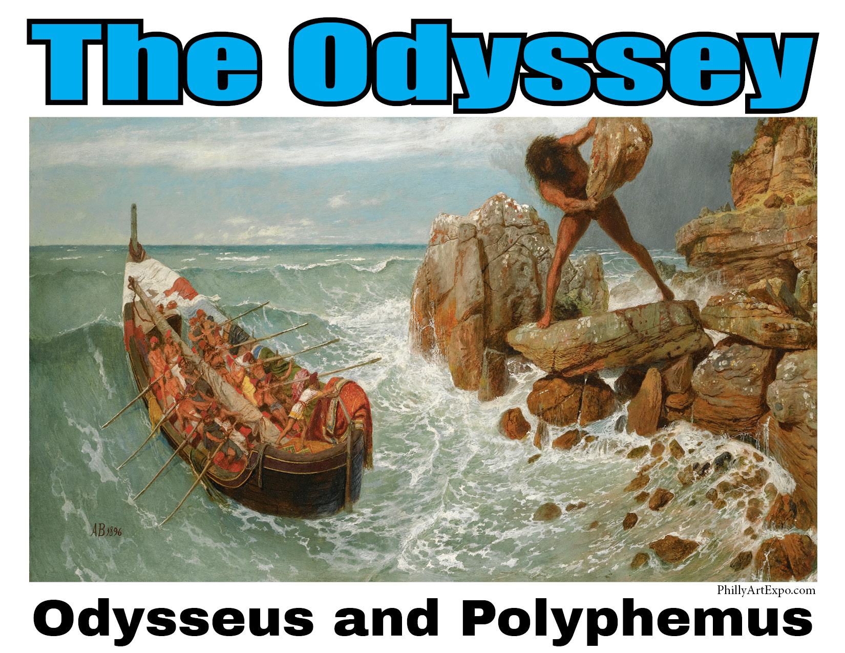 The Odyssey - Odysseus and Polyphemus Print - Download