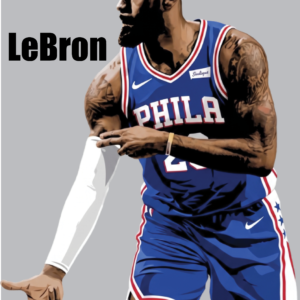 Lebron James Sixers #2 Print