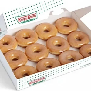 One Dozen Krispy Krem Glazedย Doughnuts $2